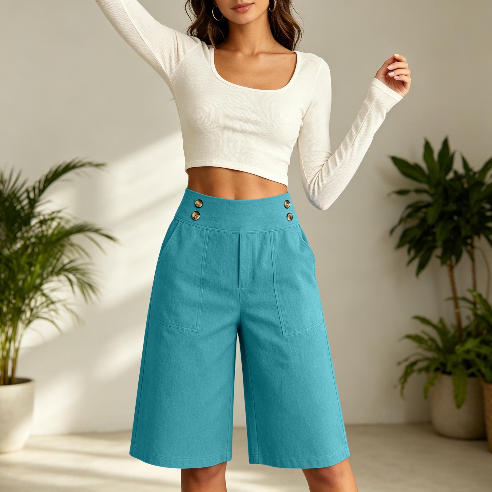 Women s Linen Casual Summer Shorts Lightweight Breathable Five Inch Inseam Relaxed Fit Elastic Waistband Pants XXL
Women s Linen Casual Summer Shorts Lightweight Breathable Five Inch Inseam Relaxed Fit Elastic Waistband Pants XXL
