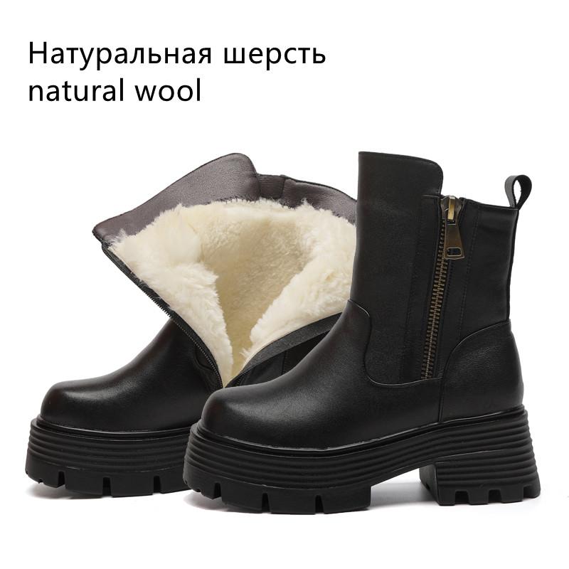 Fashion AIYUQI Women Boots Platform Large Size Thick Sole Fashion Women Winter Boots Thick Wool Warm Genuine Leather Women Ankle Boots 38 чёрный
Fashion AIYUQI Women Boots Platform Large Size Thick Sole Fashion Women Winter Boots Thick Wool Warm Genuine Leather Women Ankle Boots 38 чёрный