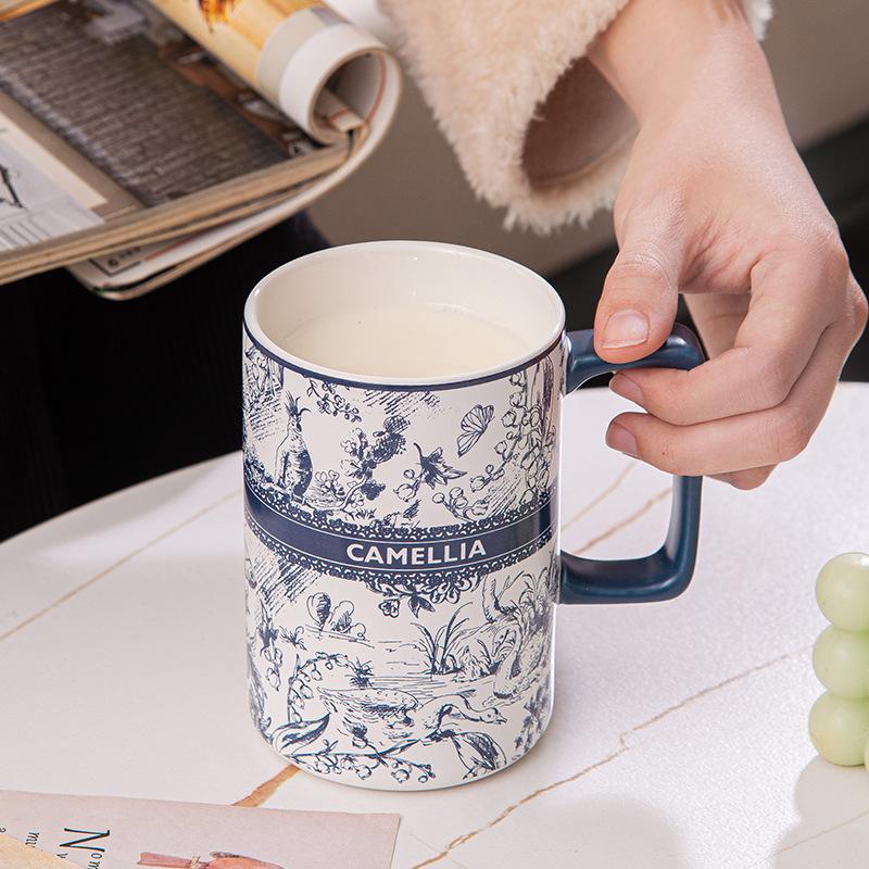 Guochaofeng ink flower ceramic mug ins style high-value coffee water cup office student drinking water cup 400ml
Guochaofeng ink flower ceramic mug ins style high-value coffee water cup office student drinking water cup 400ml