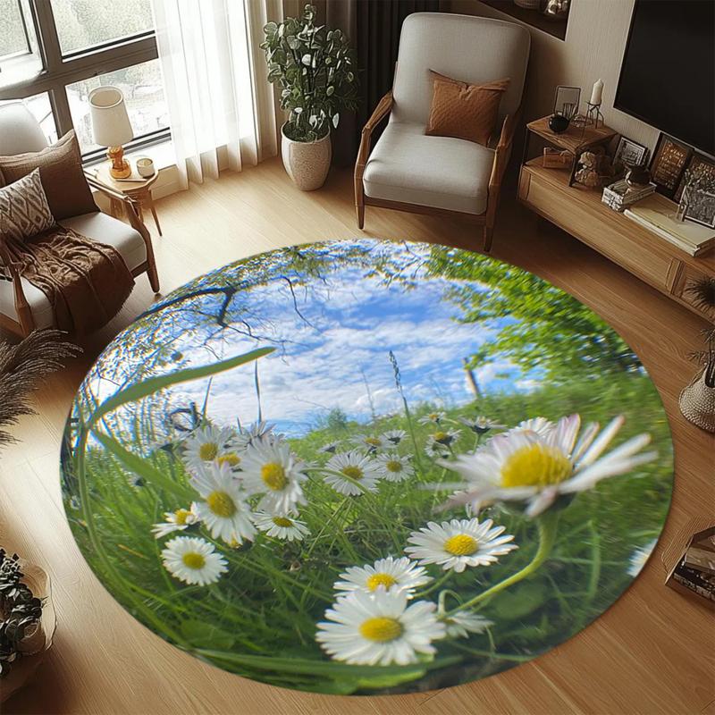 White Cherry Blossom & Blue Sky Round Rug Anti-slip Soft Nature-inspired Carpet for Living Room Bedroom Reading Nook Home Decor 60cmx60cm
White Cherry Blossom & Blue Sky Round Rug Anti-slip Soft Nature-inspired Carpet for Living Room Bedroom Reading Nook Home Decor 60cmx60cm