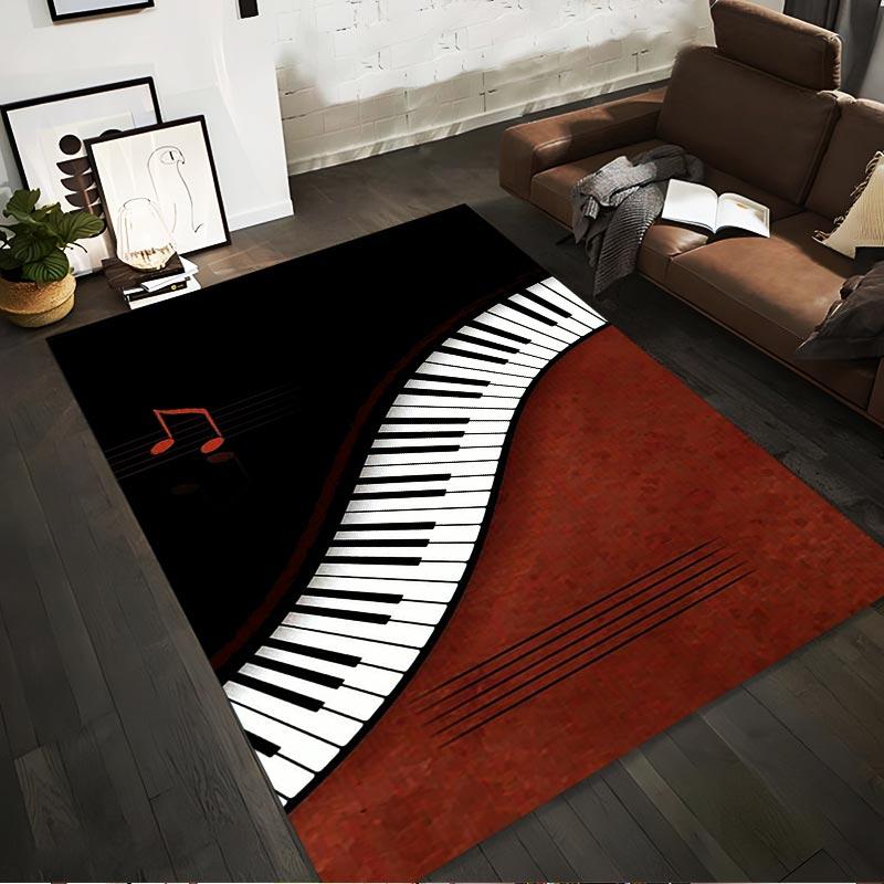 Music-Themed Carpet with Piano Keys and Notes in Red and Black Design Suitable for use as an anti-slip for living room bedroom sofas 40x60cm( 15x23in )
Music-Themed Carpet with Piano Keys and Notes in Red and Black Design Suitable for use as an anti-slip for living room bedroom sofas 40x60cm( 15x23in )