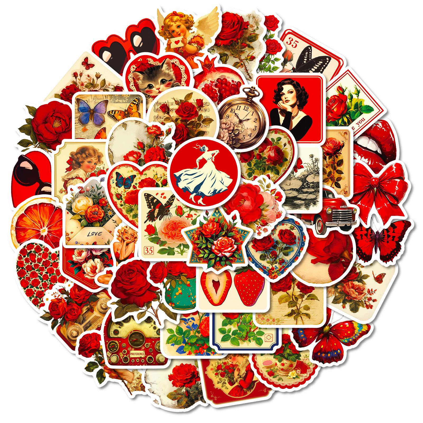 50 Vintage Rose Aesthetic Art Graffiti Stickers Sense Guitar Luggage Decorative Stickers
50 Vintage Rose Aesthetic Art Graffiti Stickers Sense Guitar Luggage Decorative Stickers