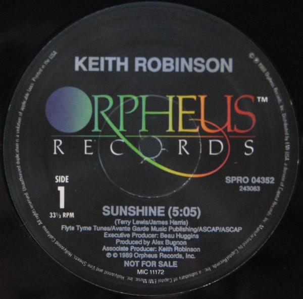 12inch Record KEITH ROBINSON - Sunshine SPRO04352 Orpheus Records 1989 US Jazz Used
12inch Record KEITH ROBINSON - Sunshine SPRO04352 Orpheus Records 1989 US Jazz Used