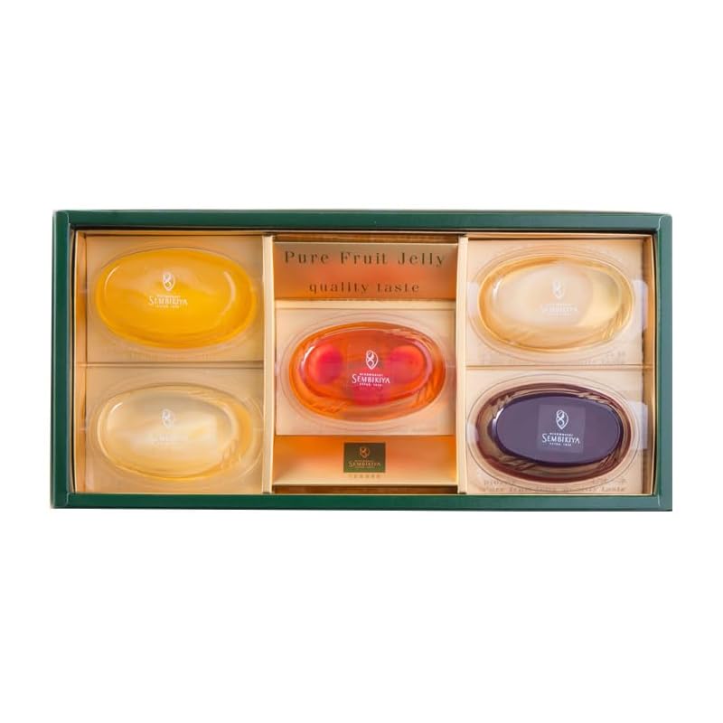 nihonbashi Sembikiya main store pure fruit jelly with pulp 5 pieces gift jelly Assortment
nihonbashi Sembikiya main store pure fruit jelly with pulp 5 pieces gift jelly Assortment