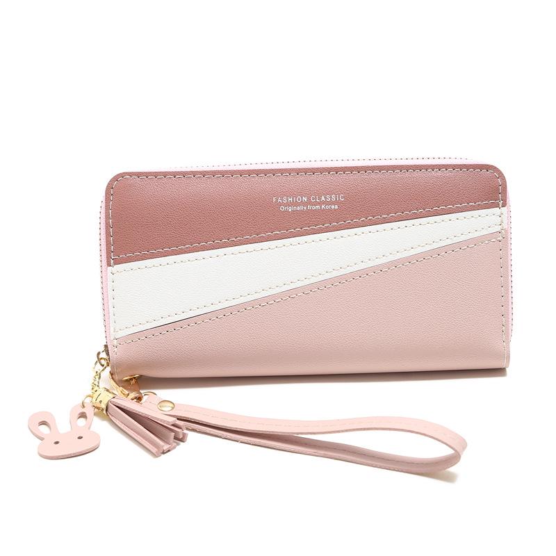 Korean Style Women s Long Zipper Wallet with Tassel and Patchwork Design
Korean Style Women s Long Zipper Wallet with Tassel and Patchwork Design