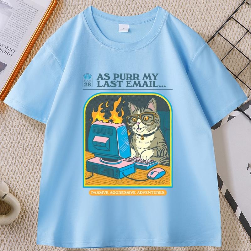 Funny Cat Work Graphic Tshirts Casual Cotton Short Sleeve Round Neck T Shirt Streetwear Unisex Women Summer Comfortable Tees 4XL
Funny Cat Work Graphic Tshirts Casual Cotton Short Sleeve Round Neck T Shirt Streetwear Unisex Women Summer Comfortable Tees 4XL