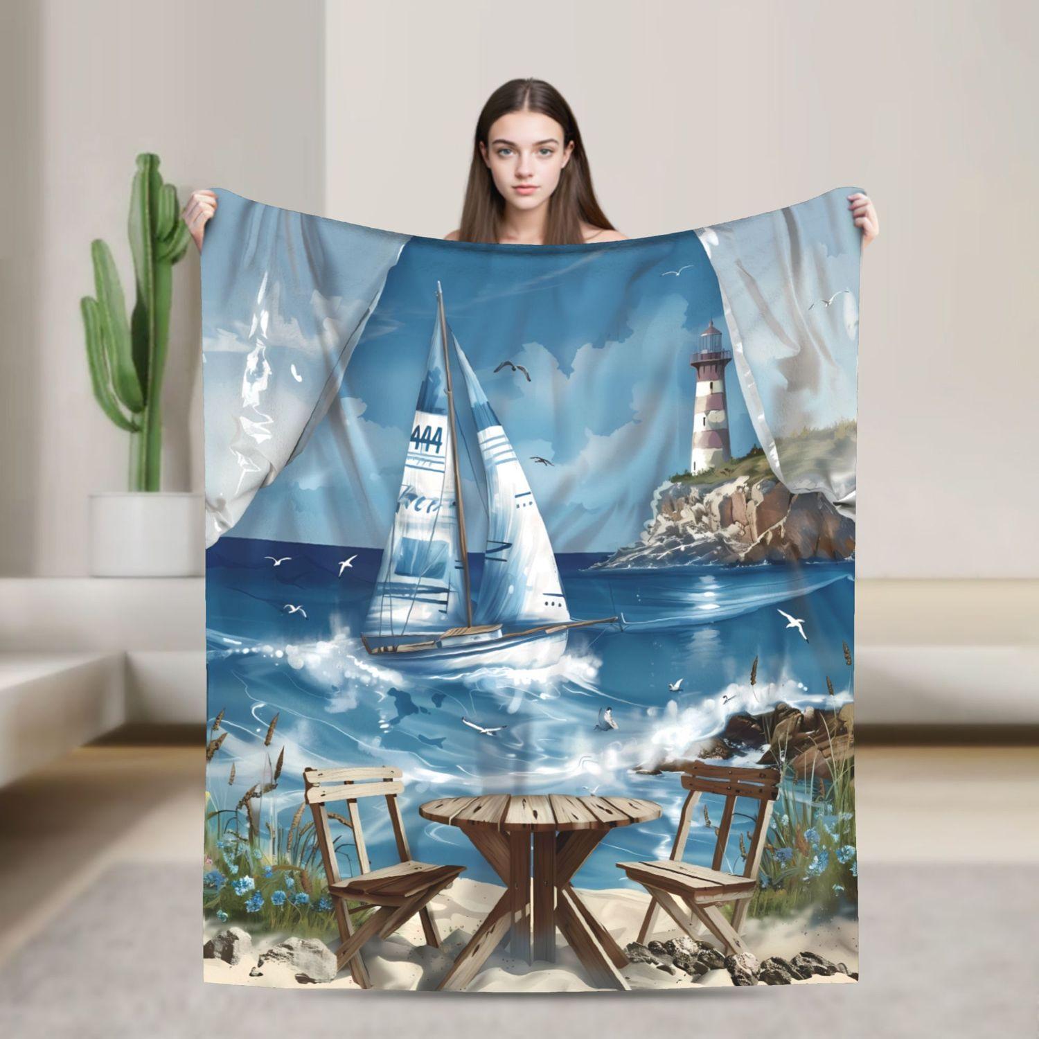 Enchanting Beach Theme Blanket - Soft Warm Cozy Vacation Throw 70x100cm
Enchanting Beach Theme Blanket - Soft Warm Cozy Vacation Throw 70x100cm