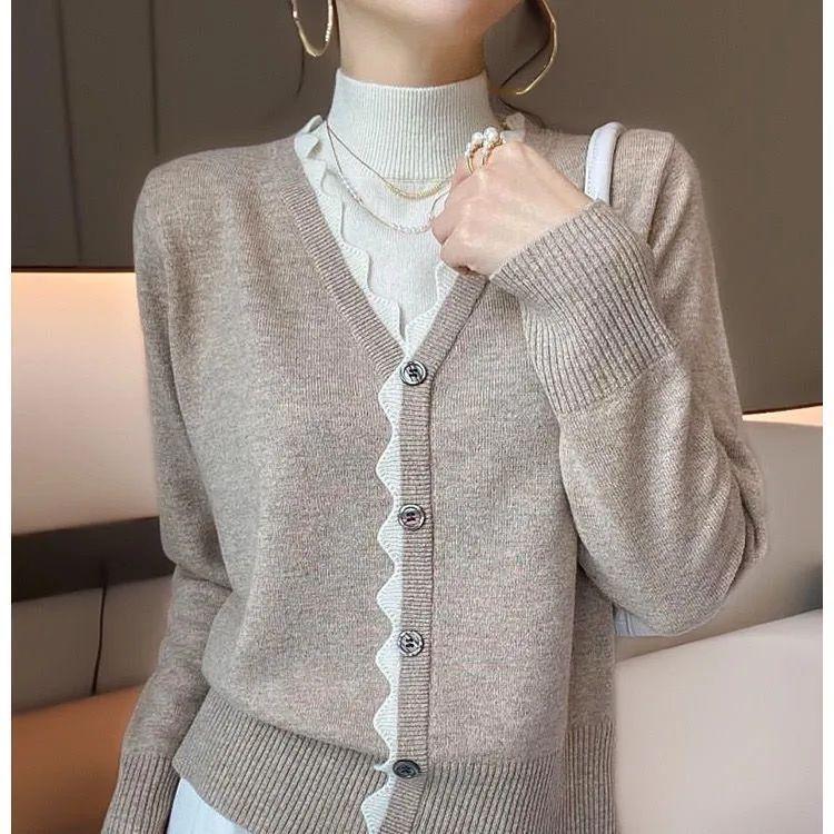 2 в 1 свитер с воротником-стойкой, стильный свитер с длинными рукавами и цветными блоками, женская одежда для осени и зимы 4XL
2 в 1 свитер с воротником-стойкой, стильный свитер с длинными рукавами и цветными блоками, женская одежда для осени и зимы 4XL