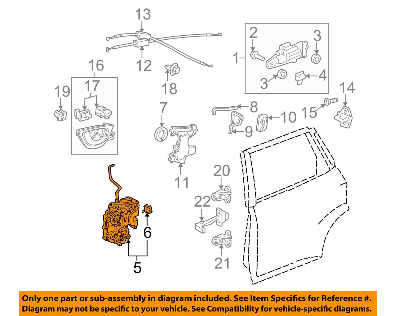 HONDA Genuine Parts Latch Rear Arrow Power Fit Fit Hybrid Part Number ASSY. р. 72610-TF0-003
HONDA Genuine Parts Latch Rear Arrow Power Fit Fit Hybrid Part Number ASSY. р. 72610-TF0-003