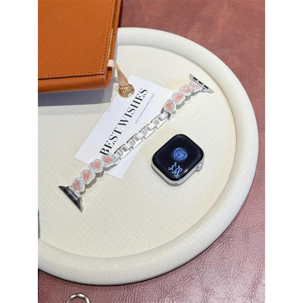 Heart Copper Zircon Shell Metal Strap For Apple Watch Ultra 49/46/45/44/42/41/40/38mm, Fashion Metal Bracelet Wristband Series 10 9 8 7 6 5 4 3 2 1 SE 38/40/41/42S10 бежевый
Heart Copper Zircon Shell Metal Strap For Apple Watch Ultra 49/46/45/44/42/41/40/38mm, Fashion Metal Bracelet Wristband Series 10 9 8 7 6 5 4 3 2 1 SE 38/40/41/42S10 бежевый