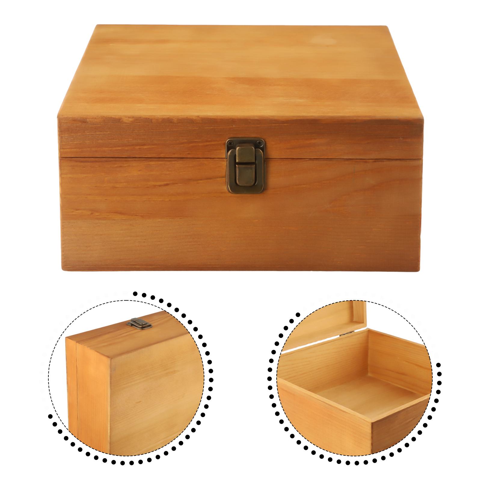 Case Wooden Storage Box Household Box Burr-Free Solid Craft Handmade Large Capacity Multiple Sizes Rectangular S14.5x14.5x10cm
Case Wooden Storage Box Household Box Burr-Free Solid Craft Handmade Large Capacity Multiple Sizes Rectangular S14.5x14.5x10cm