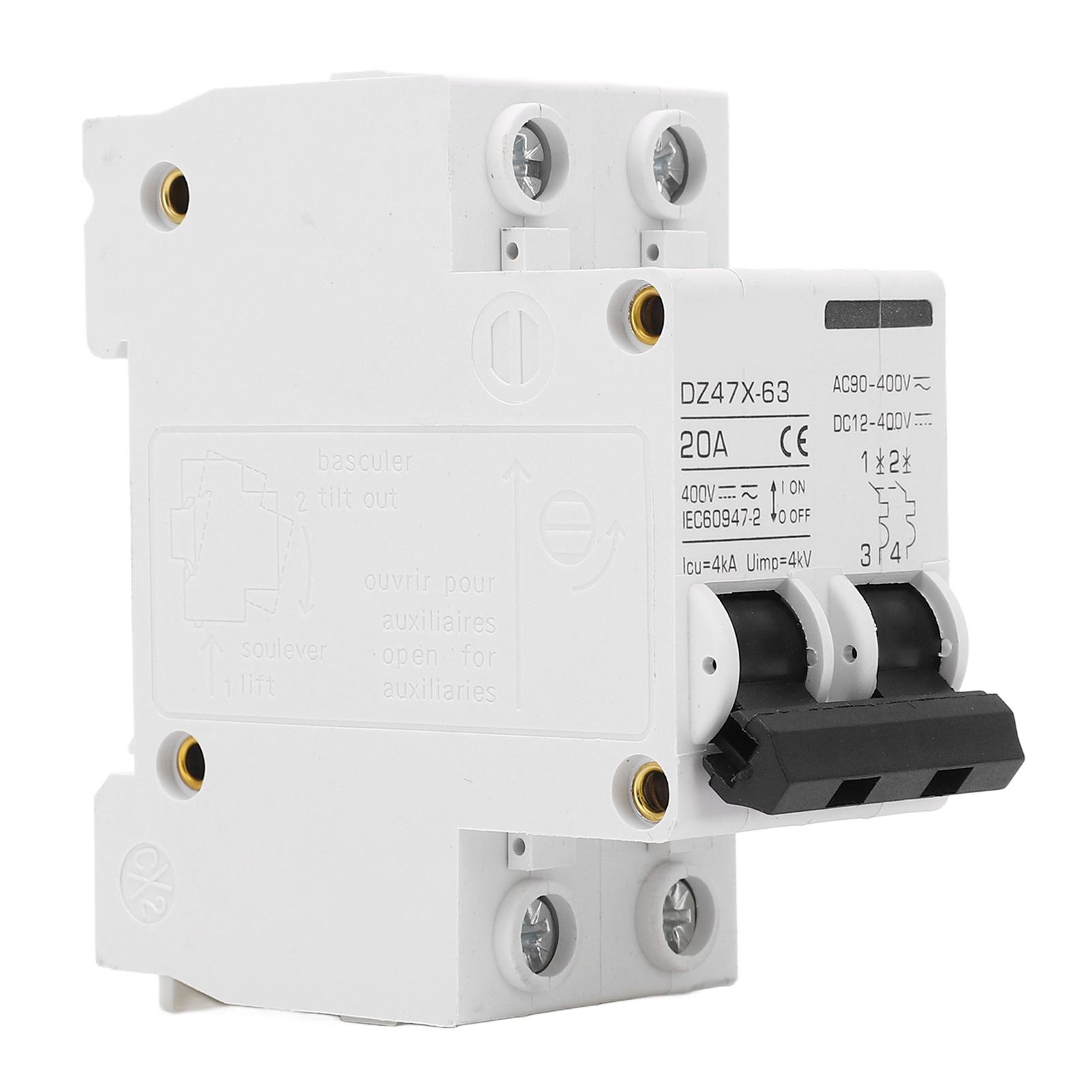 Автоматичний вимикач Захист від перевантаження Швидке спрацьовування Фотоелектричний вимикач AC DC 20A 400V 2P
Автоматичний вимикач Захист від перевантаження Швидке спрацьовування Фотоелектричний вимикач AC DC 20A 400V 2P