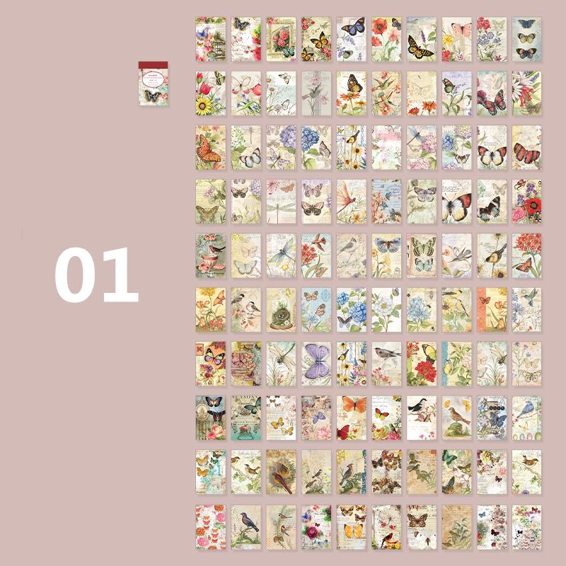 Mr.Paper 6 Style 100 Sheets/book Washi Stickers Vintage Plants Flowers Handbook DIY Decoration Material Korean Stationery
Mr.Paper 6 Style 100 Sheets/book Washi Stickers Vintage Plants Flowers Handbook DIY Decoration Material Korean Stationery