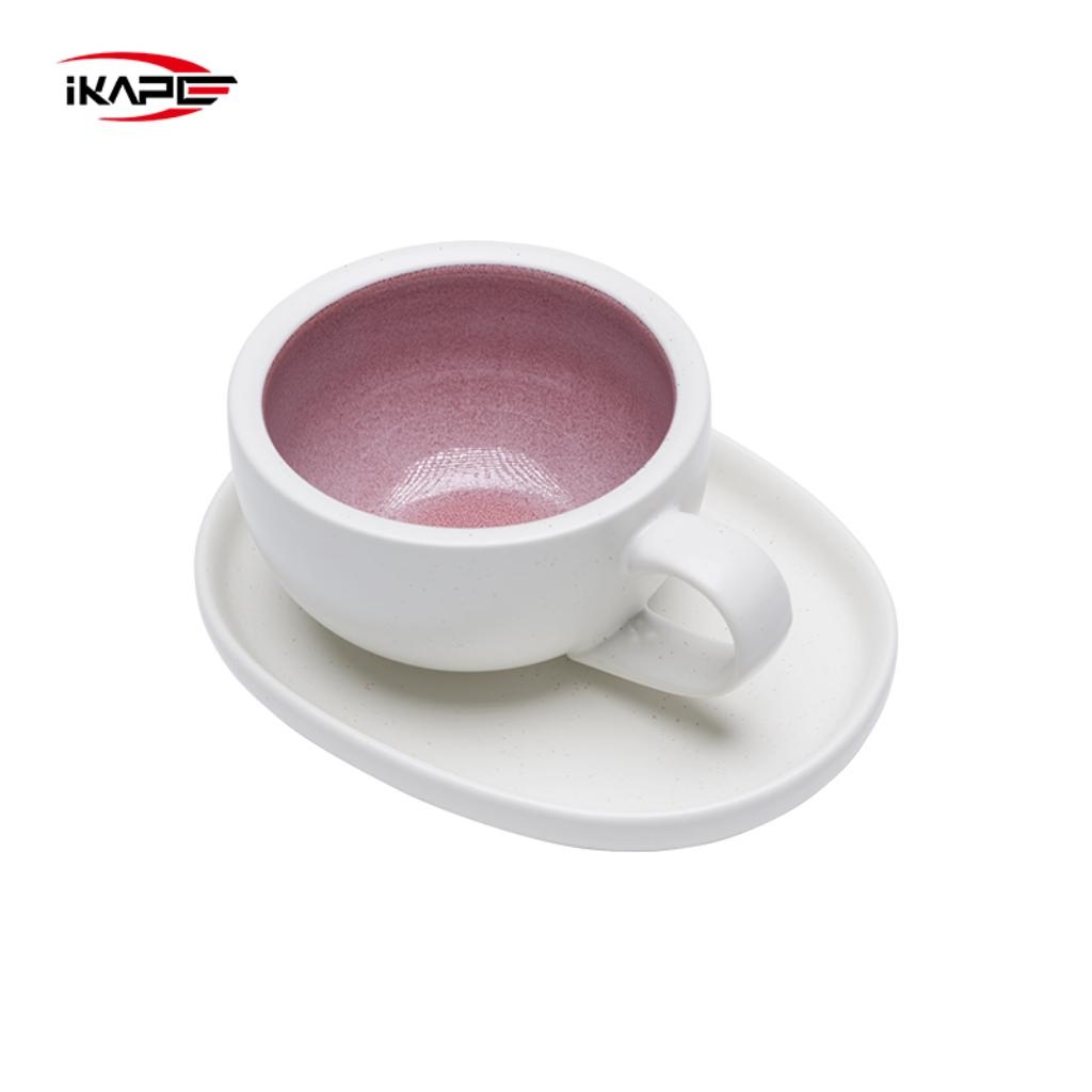 IKAPE Latte Cup with Saucer,270ml Large Capacity Ceramic Coffee Cup, Ideal for Coffee Lovers & Baristas рожевий
IKAPE Latte Cup with Saucer,270ml Large Capacity Ceramic Coffee Cup, Ideal for Coffee Lovers & Baristas рожевий