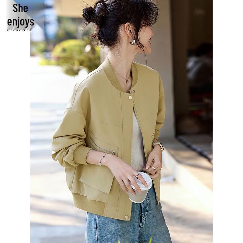 Women s Loose Fit Casual Baseball Jacket T51D042 M
Women s Loose Fit Casual Baseball Jacket T51D042 M