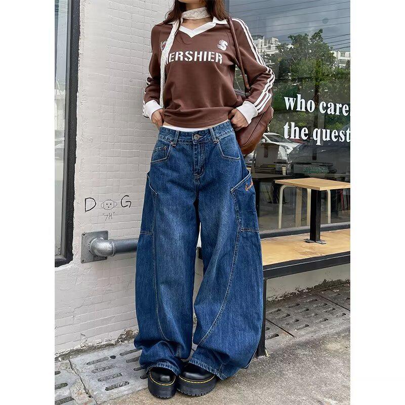 Women s High Street Retro Wide-Leg Pocket Scimitar Jeans for Spring & Autumn S синий
Women s High Street Retro Wide-Leg Pocket Scimitar Jeans for Spring & Autumn S синий