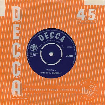 7inch Record WINSTON CHURCHILL - Introduction To Winston S. Churchil CP2389 Decca UK Soundtracks & Musicals Used
7inch Record WINSTON CHURCHILL - Introduction To Winston S. Churchil CP2389 Decca UK Soundtracks & Musicals Used