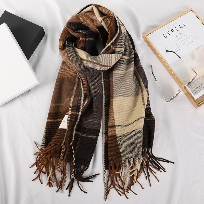 Plaid Long Scarf Winter Warm Cashmere Women Pashmina Foulard Bandana Scarves Female Luxury Hijab Tassel Shawl Wraps 2025 Pareo 200X54CM
Plaid Long Scarf Winter Warm Cashmere Women Pashmina Foulard Bandana Scarves Female Luxury Hijab Tassel Shawl Wraps 2025 Pareo 200X54CM