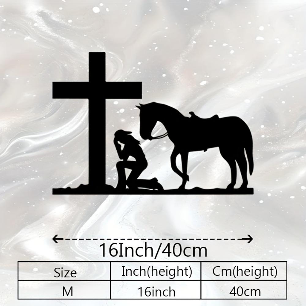 Metal Cowgirl Wall Art, Rustic Western Cross Iron Sculpture, Farmhouse Metal Decor for Living Room, Bedroom, Ranch, Indoor Outdoor Hanging Gift Size M/40cm/16inch
Metal Cowgirl Wall Art, Rustic Western Cross Iron Sculpture, Farmhouse Metal Decor for Living Room, Bedroom, Ranch, Indoor Outdoor Hanging Gift Size M/40cm/16inch
