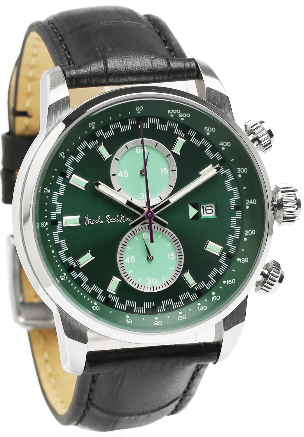 PAUL SMITH Paul Smith Watch Block Block Chrono Leather Belt P10035 Men s Green/Black
PAUL SMITH Paul Smith Watch Block Block Chrono Leather Belt P10035 Men s Green/Black