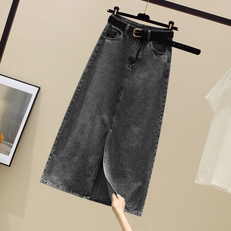 Джинсовая юбка с завышенной талией и разрезом сбоку для женщин, средней длины, А-силуэта, облегающая бедра, длинная юбка, модель весна-осень-лето XXL черный серый
Джинсовая юбка с завышенной талией и разрезом сбоку для женщин, средней длины, А-силуэта, облегающая бедра, длинная юбка, модель весна-осень-лето XXL черный серый