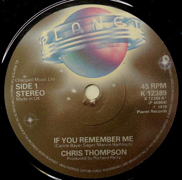 7-дюймовая пластинка CHRIS THOMPSON If You Remember Me K12389 Planet 1979 UK Rock Б/у
7-дюймовая пластинка CHRIS THOMPSON If You Remember Me K12389 Planet 1979 UK Rock Б/у