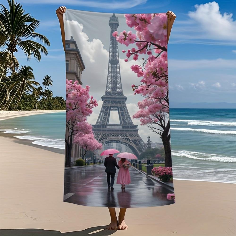 Eiffel Tower Microfiber Bath Towel Set Fast Drying Super Soft Highly Absorbent Modern Aesthetic Ideal for Bathroom Pool Travel W40*H60(CM)
Eiffel Tower Microfiber Bath Towel Set Fast Drying Super Soft Highly Absorbent Modern Aesthetic Ideal for Bathroom Pool Travel W40*H60(CM)