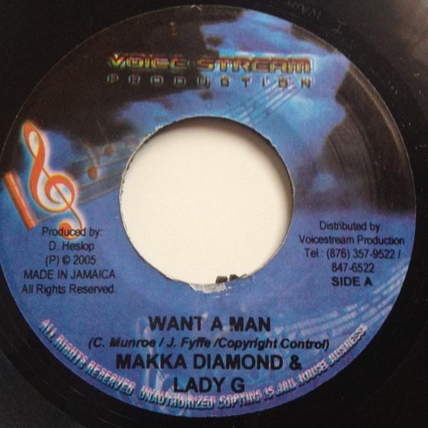 7inch Record MACKA DIAMOND & LADY G / EVERTON BL - Want A Man / My Girl NONE Voice Stream Pr 2005 Jamaica Reggae, Ska & Dub Used
7inch Record MACKA DIAMOND & LADY G / EVERTON BL - Want A Man / My Girl NONE Voice Stream Pr 2005 Jamaica Reggae, Ska & Dub Used