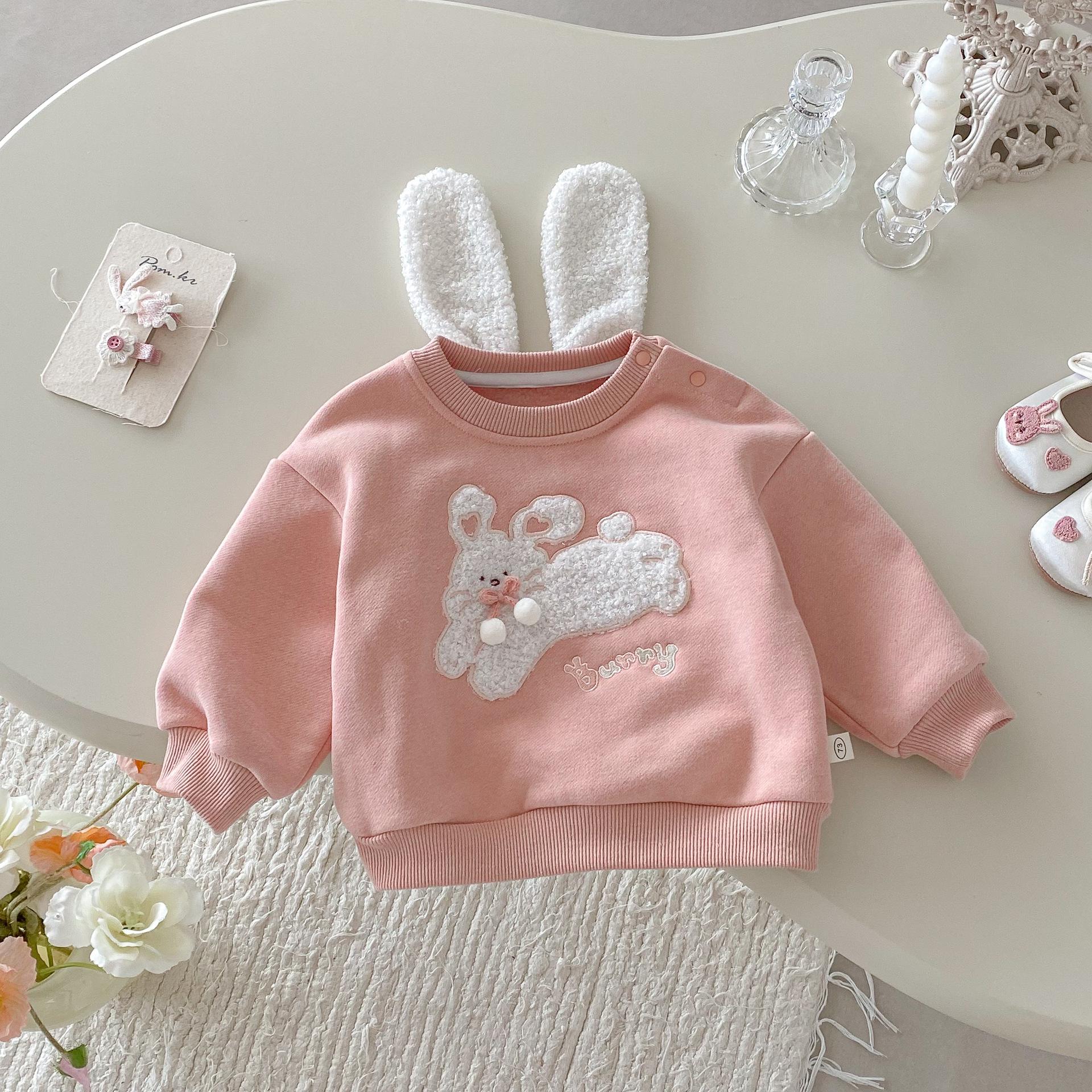 Girls Korean Style Rabbit Sweatshirt - Cute Winter Pullover for Kids 2025 100
Girls Korean Style Rabbit Sweatshirt - Cute Winter Pullover for Kids 2025 100