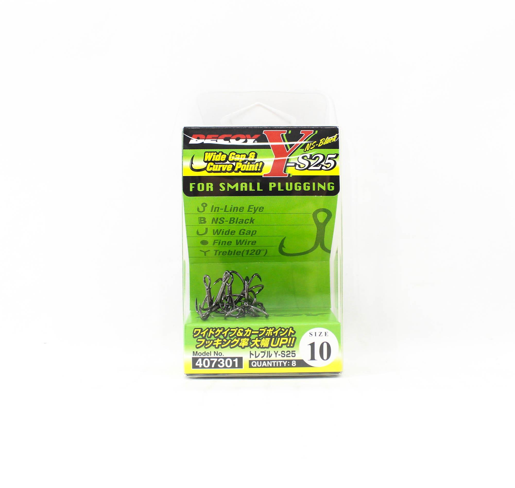 Decoy Y-S25 Treble Hook Light Game Treble Hooks Розмір 10 (7301) 
Decoy Y-S25 Treble Hook Light Game Treble Hooks Розмір 10 (7301)