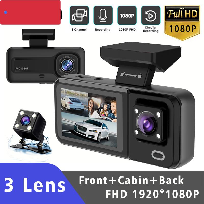 3 Camera Car Dvr 1080P Dash Cam Interior Cabin Mini Vehicle Three Way Channel DVRs Recorder Video Registrator Dashcam Camcorder
3 Camera Car Dvr 1080P Dash Cam Interior Cabin Mini Vehicle Three Way Channel DVRs Recorder Video Registrator Dashcam Camcorder