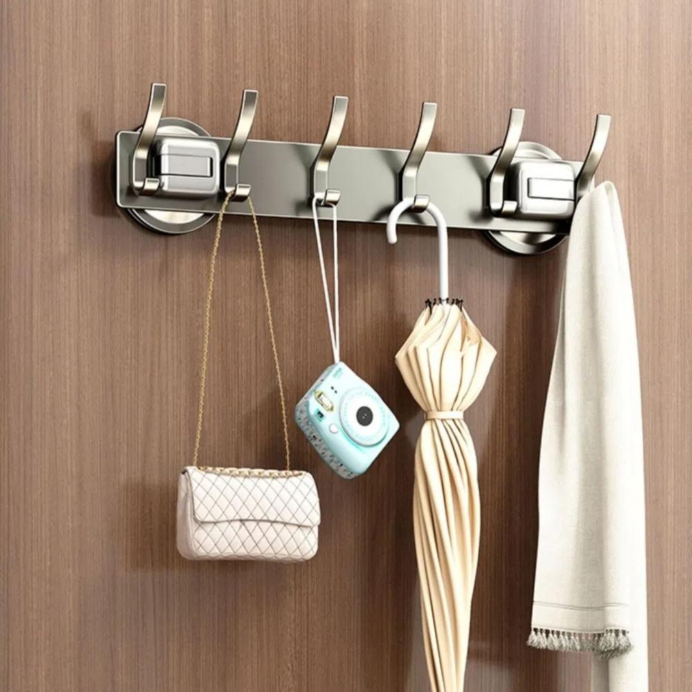 Strong Load Bearing Behind Door Hook Suction Cup Clothing Rack Bathroom Gadgets 7 Hooks
Strong Load Bearing Behind Door Hook Suction Cup Clothing Rack Bathroom Gadgets 7 Hooks