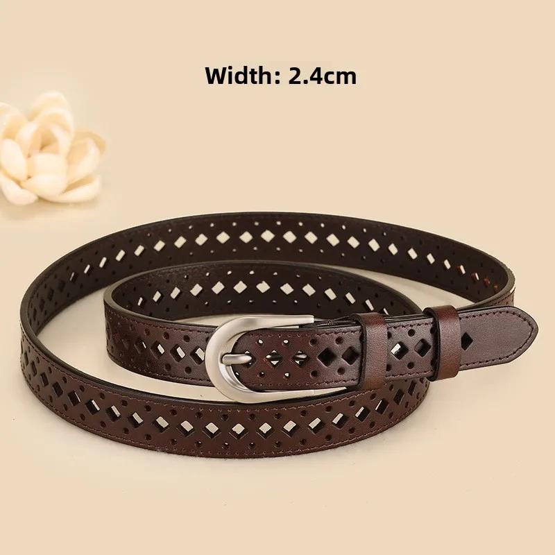 New simple and versatile vintage silver narrow Korean-style thin women s belt, black pin buckle hollow small leather belt. Women 105CM
New simple and versatile vintage silver narrow Korean-style thin women s belt, black pin buckle hollow small leather belt. Women 105CM