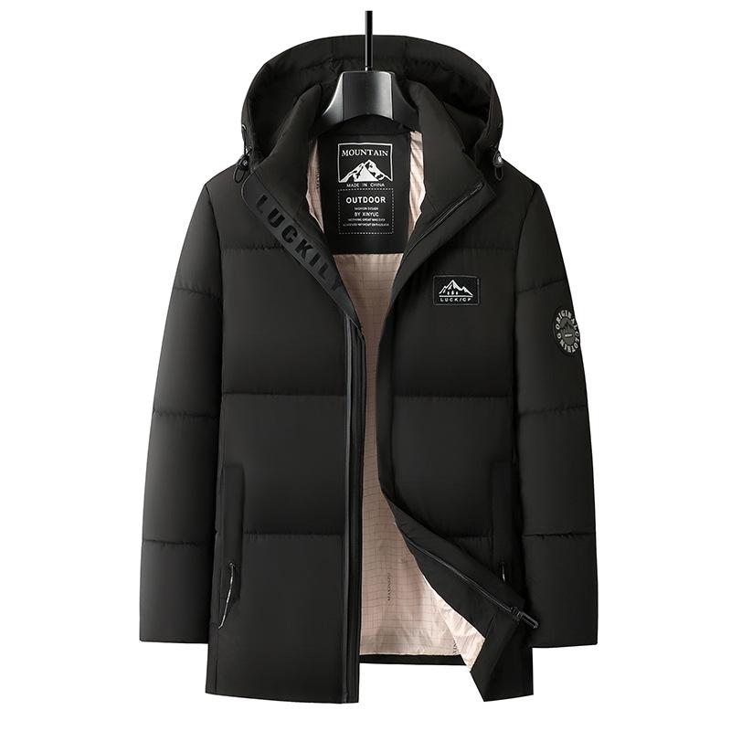 Men s Mid-Length Hooded Cotton Jacket - New Autumn/Winter Casual Thickened Outerwear in Black/Wine Red 190/100A чорний
Men s Mid-Length Hooded Cotton Jacket - New Autumn/Winter Casual Thickened Outerwear in Black/Wine Red 190/100A чорний