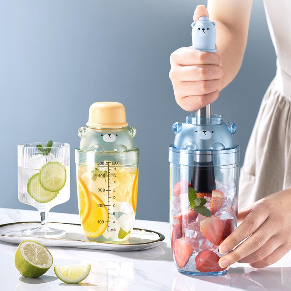 Bear Pattern Lemon Crushing Hammer with Scale Measure Cup Barware Shake Bottle Milk Tea Shop green-measuring cup
Bear Pattern Lemon Crushing Hammer with Scale Measure Cup Barware Shake Bottle Milk Tea Shop green-measuring cup