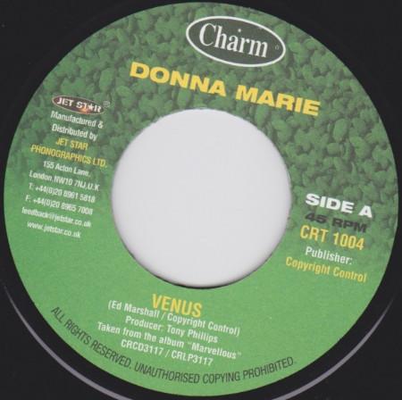 7inch Record DONNA MARIE Venus CRT1004 Charm 2004 Jamaica Reggae Ska Dub Used
7inch Record DONNA MARIE Venus CRT1004 Charm 2004 Jamaica Reggae Ska Dub Used