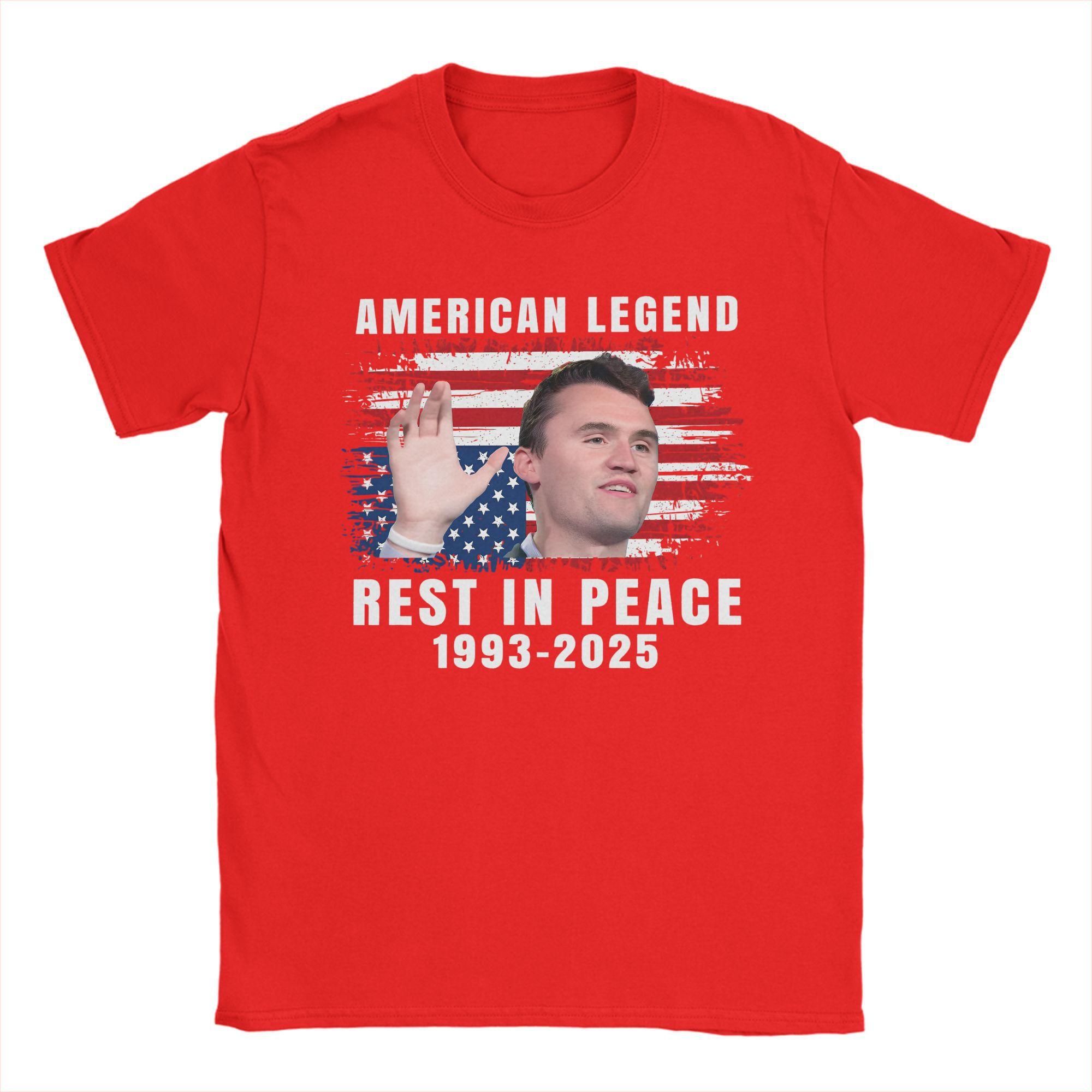 Fashion Rest In Peace Charlie Kirk American Flag TShirts for Men Round Collar Cotton T Shirts Short Sleeve Tee Shirt Adult Tops S
Fashion Rest In Peace Charlie Kirk American Flag TShirts for Men Round Collar Cotton T Shirts Short Sleeve Tee Shirt Adult Tops S