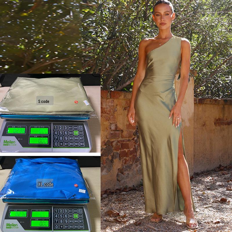 Spring/Summer 2026 European & American Slim One-Shoulder Satin Dress with Slit – Sexy & Chic Socialite Style for Women XL зелений
Spring/Summer 2026 European & American Slim One-Shoulder Satin Dress with Slit – Sexy & Chic Socialite Style for Women XL зелений