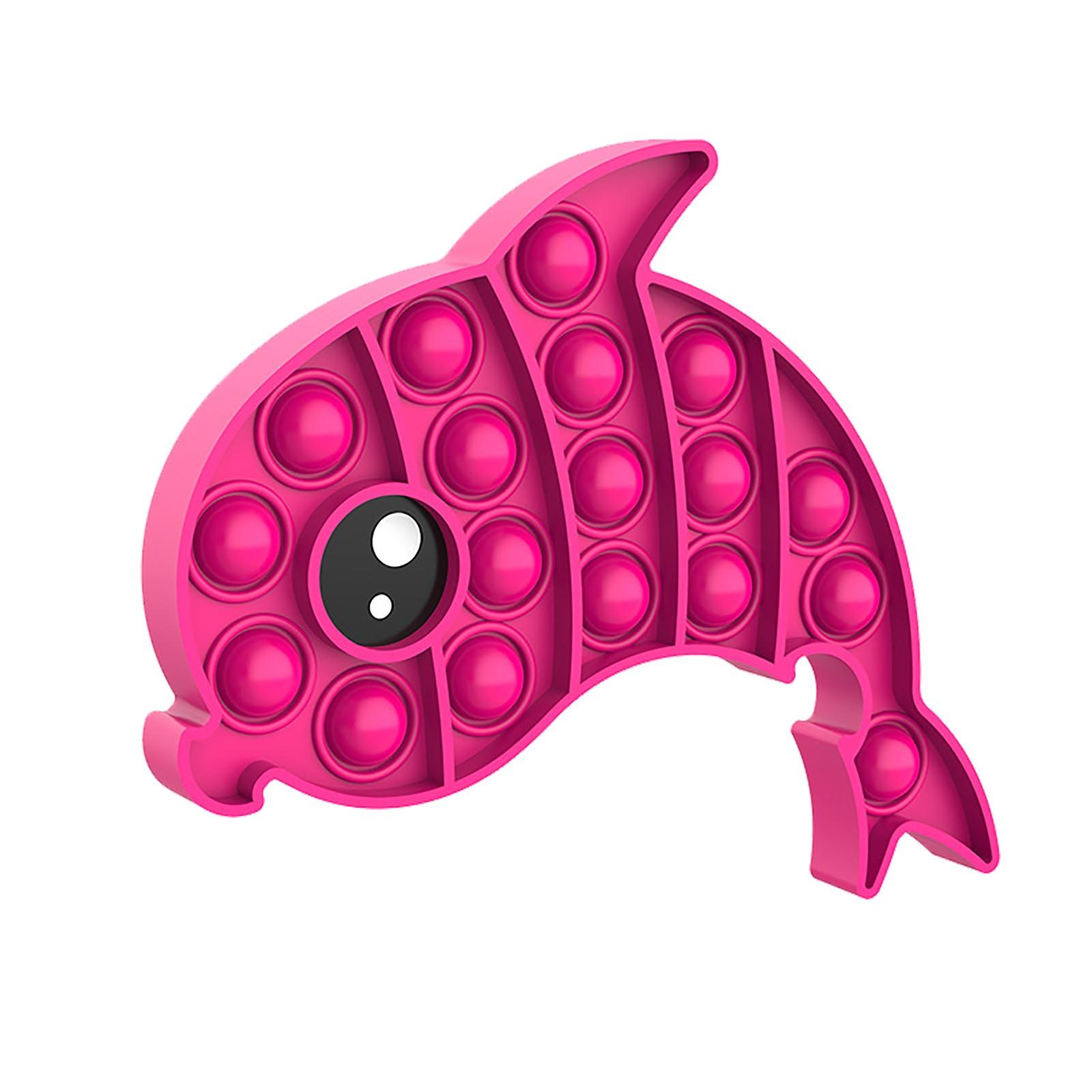 Красочный пресс-пузырь, настольные развивающие игрушки, детская интерактивная игра розовый