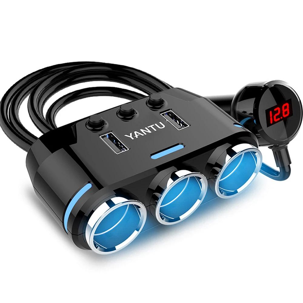 Автомобильная розетка с двумя портами USB, 3-канальный разветвитель, зарядное устройство, адаптер постоянного тока 5 В, 1 А+2,1 А, автомобильные аксессуары чёрный
Автомобильная розетка с двумя портами USB, 3-канальный разветвитель, зарядное устройство, адаптер постоянного тока 5 В, 1 А+2,1 А, автомобильные аксессуары чёрный