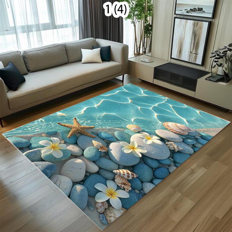 Beach Pebble Starfish Area Rug Summer Ocean Water Seaside Non-Slip Floor Carpet Nautical Home Decor for Living Room Bedroom 40X60CM
Beach Pebble Starfish Area Rug Summer Ocean Water Seaside Non-Slip Floor Carpet Nautical Home Decor for Living Room Bedroom 40X60CM
