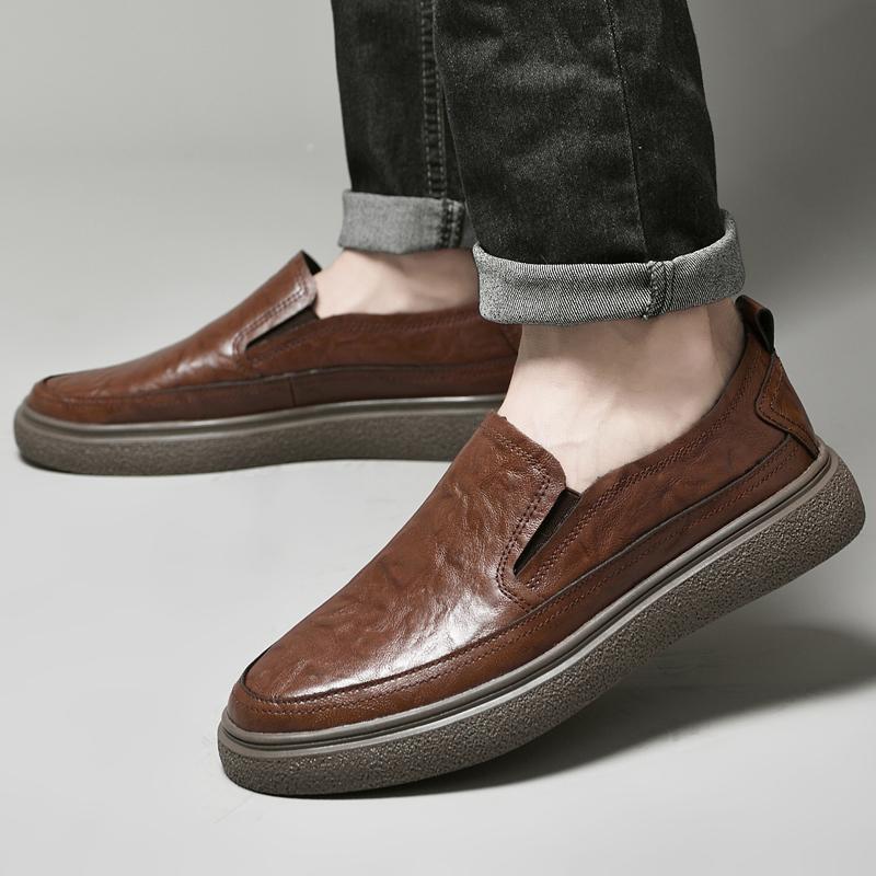 Fashion Flat bottomed men s leather shoes Quality elegance comfort style Office driving Outdoor leisure business Brown adult loafer 44 коричневий
Fashion Flat bottomed men s leather shoes Quality elegance comfort style Office driving Outdoor leisure business Brown adult loafer 44 коричневий