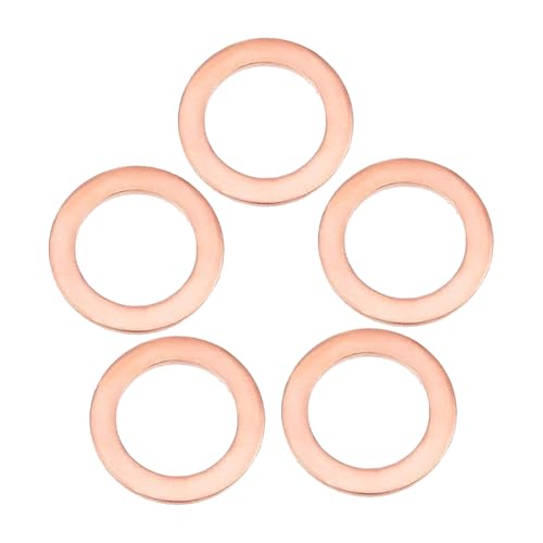 Прокладка зливного болта мастила Компресійна шайба Ущільнювальне кільце для заміни мастила Зовнішній діаметр 22 мм Внутрішній діаметр 12 мм Товщина 1,5 мм (Мідь, M1222)
Прокладка зливного болта мастила Компресійна шайба Ущільнювальне кільце для заміни мастила Зовнішній діаметр 22 мм Внутрішній діаметр 12 мм Товщина 1,5 мм (Мідь, M1222)