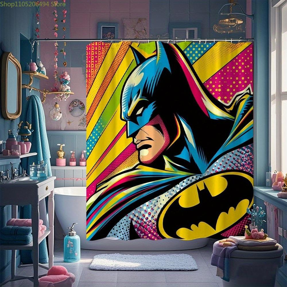1 шт. Шторка для душа Warner Bros Batman Movie Anime Theme с крючками, 180,09x180,09 см, Подходит для ванной комнаты, кемпинга, домашнего декора 90x180cm
1 шт. Шторка для душа Warner Bros Batman Movie Anime Theme с крючками, 180,09x180,09 см, Подходит для ванной комнаты, кемпинга, домашнего декора 90x180cm