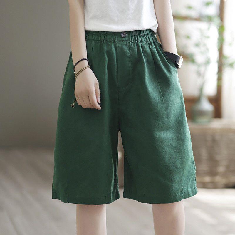 Women s High Waist Cotton Linen Capris - Summer Loose Casual Mid-length Trousers Medium (80-95 jin) зелёный
Women s High Waist Cotton Linen Capris - Summer Loose Casual Mid-length Trousers Medium (80-95 jin) зелёный
