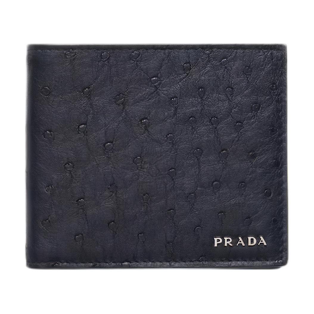 Prada Metal Letter Logo Eight Card Slot Exotic Leather And Ostrich Leather Wallet Men Wallet Blue Black 2MO513_130_F0008 Box(Basic Set+Box)
Prada Metal Letter Logo Eight Card Slot Exotic Leather And Ostrich Leather Wallet Men Wallet Blue Black 2MO513_130_F0008 Box(Basic Set+Box)