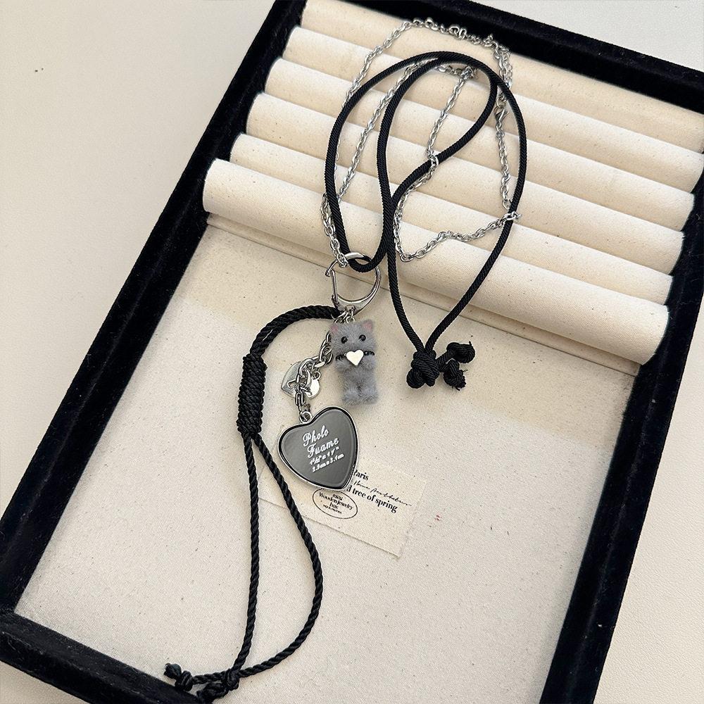 New Sweet Cute Cat Pendant Necklaces Couple Bow Heart Key Necklaces Minimalist Daily Wear Party Dating Jewelry Accessories Gifts сірий колір
New Sweet Cute Cat Pendant Necklaces Couple Bow Heart Key Necklaces Minimalist Daily Wear Party Dating Jewelry Accessories Gifts сірий колір