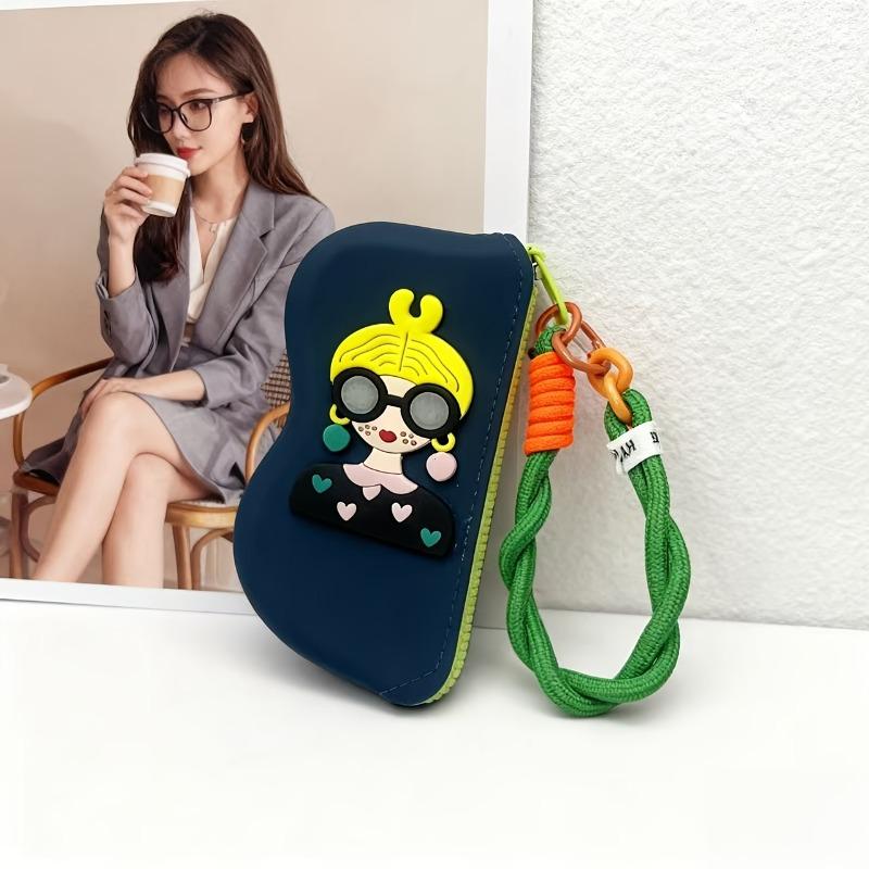 Color Block Glasses Pouch, Portable Silicone Eyewear Case for Storage, Protective Cover for Sunglasses & Eyeglasses on The Go
Color Block Glasses Pouch, Portable Silicone Eyewear Case for Storage, Protective Cover for Sunglasses & Eyeglasses on The Go