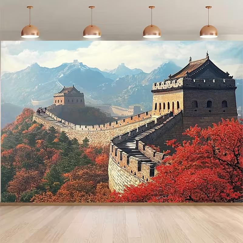 2D Flat Printing Fall Foliage Great Wall Backdrop for Historical Landmark Photoshoot 47.2x31.5inch/120*80cm
2D Flat Printing Fall Foliage Great Wall Backdrop for Historical Landmark Photoshoot 47.2x31.5inch/120*80cm