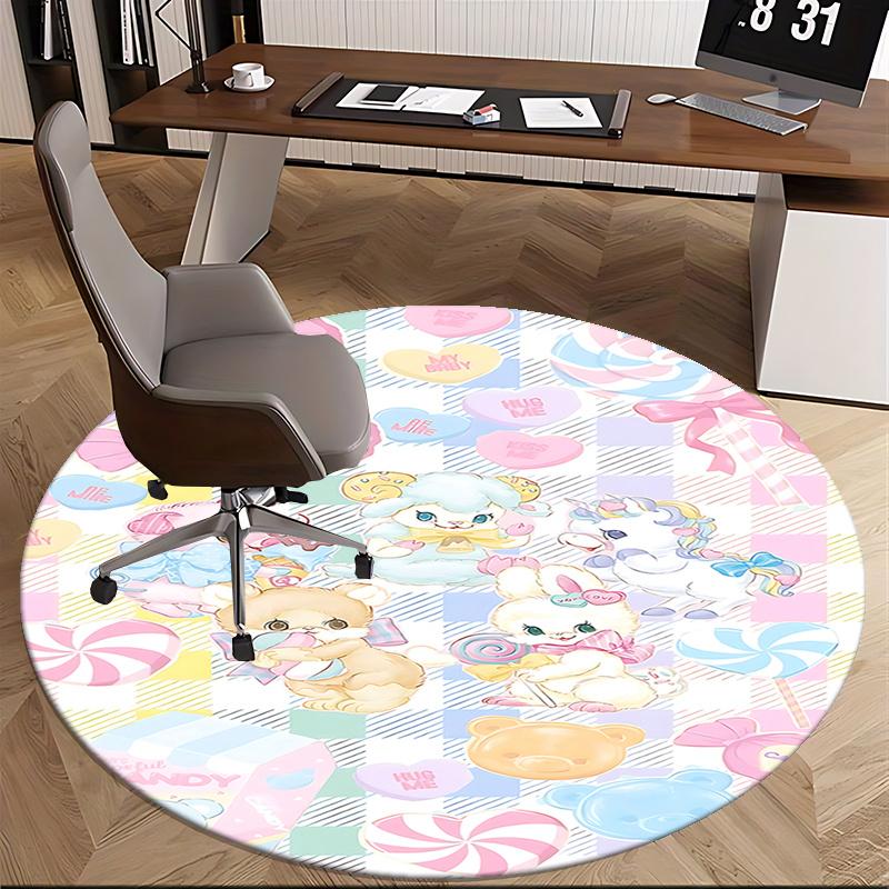 Pastel Cute Animal Chair Mat Round Carpet - Home Decor , Sofa Rug , Office Mat , Suitable for Bedroom , Living Room , Various Rooms0475b 80cm by 80cm
Pastel Cute Animal Chair Mat Round Carpet - Home Decor , Sofa Rug , Office Mat , Suitable for Bedroom , Living Room , Various Rooms0475b 80cm by 80cm